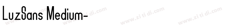LuzSans Medium字体转换
